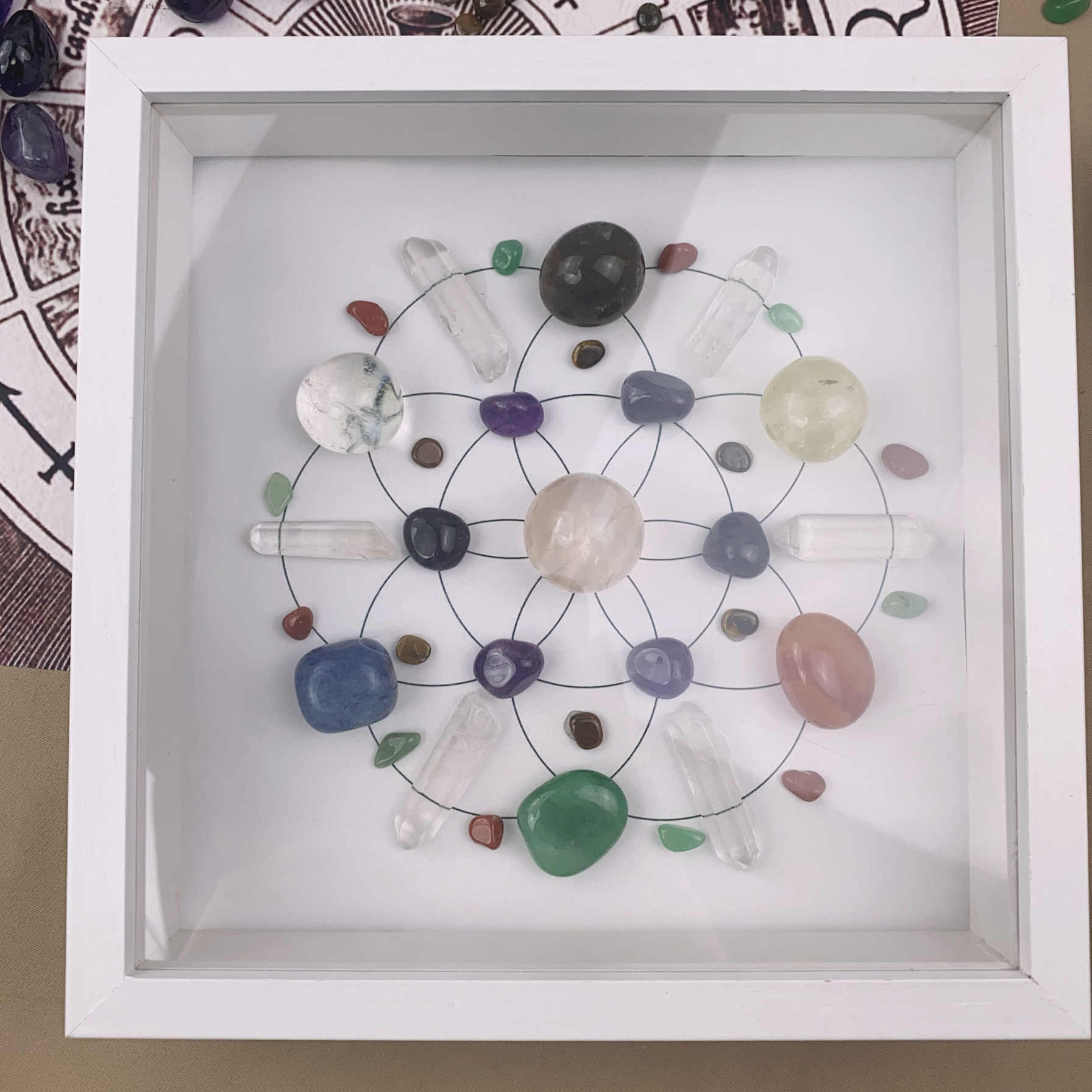 跨境货源热销Etsy水晶阵相框,家居饰品,标本类装饰画,淘宝优惠券,粉丝福利购,淘宝优惠卷