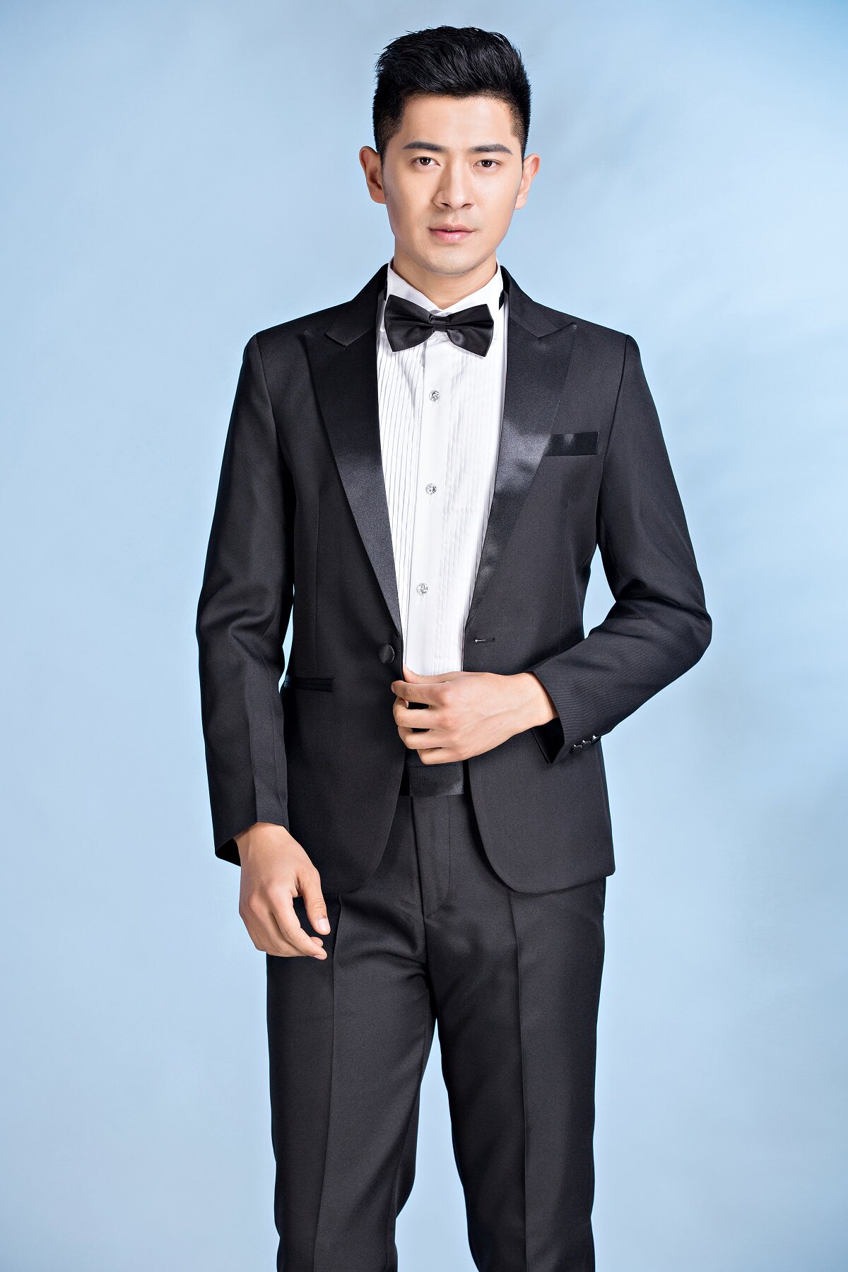 HOST COSTUMES MALE SLIM GROOMS BEST MEN WEDDING SUITS STAGE PERFORMANCE SUITS CHORUS SUITS SUITS