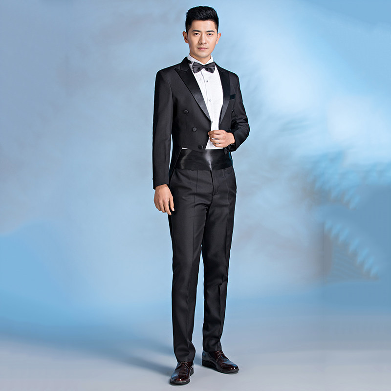MENS BLACK SLIM FIT TUXEDO COSTUME STAGE CHORUS SUIT SUIT CONDUCTOR MAGIC MENS TUXEDO