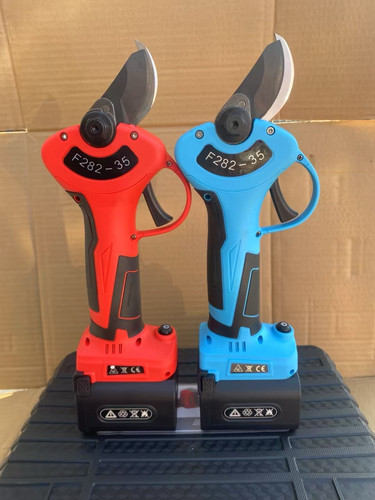 F282-35电动修枝剪刀果树剪刀锂电充电式园艺园林修剪无线电剪