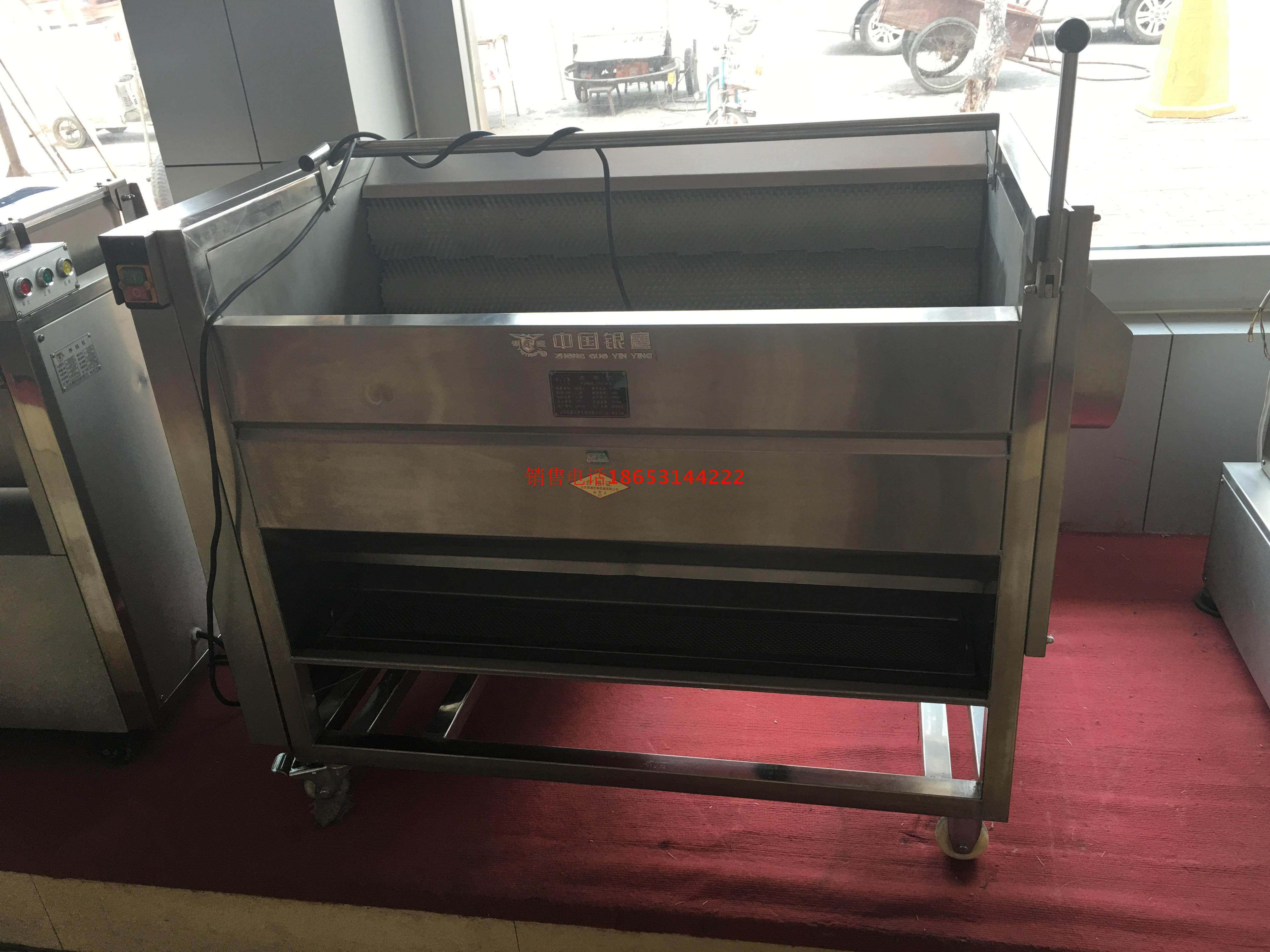 山东银鹰 CX100I型洗菜机 毛刷式洗菜机 硬菜清洗机 商用不锈钢