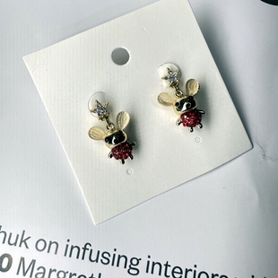 外贸饰品 包邮 时尚 满29元 小鼠925银针耳钉 0408