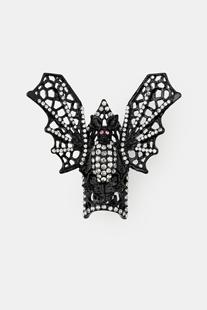 新款戒指欧美外贸饰品品牌戒指蝙蝠指环大款黑色夸张戒指Z家