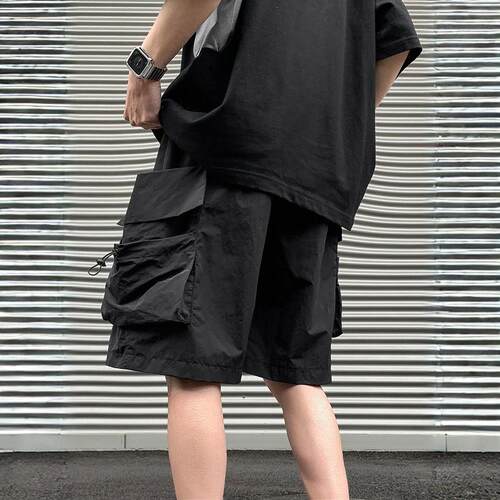 大口袋速干工装短裤男夏季冰丝