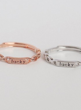 纯银戒指女时尚百搭个性文艺镂空