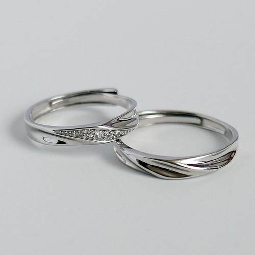 情侣999足银莫比乌斯对戒