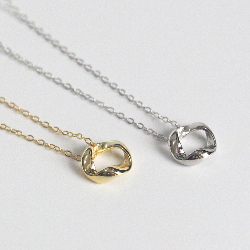 kissilver纯银925女锁骨项链