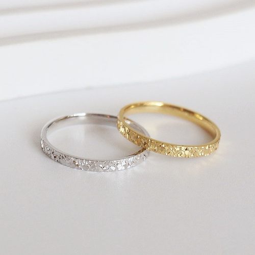 纯银碎冰冰戒指女ins小众设计感