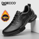 休闲皮鞋 男士 商务通勤鞋 DQGECCO爱步特伦秋冬款 厚底增高中年皮鞋