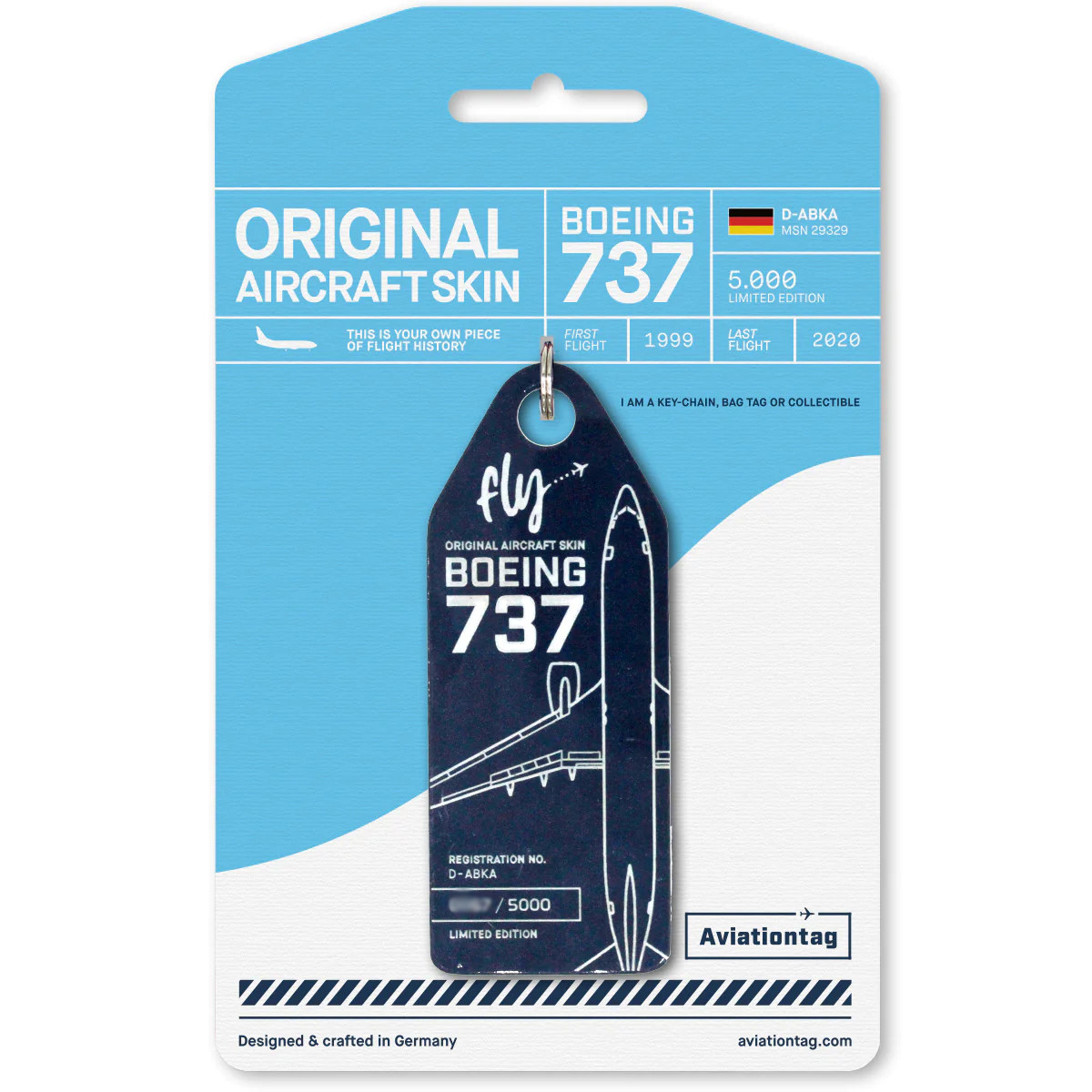 德国Aviationtag 途易TUI航空B737 飞机蒙皮标签 行李牌钥匙扣礼图片