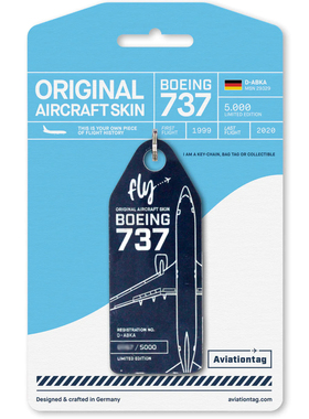 德国Aviationtag 途易TUI航空B737 飞机蒙皮标签 行李牌钥匙扣礼