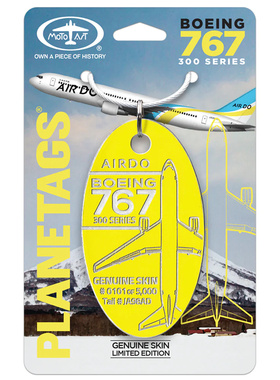 美国Planetags 727 737 767 DC9 L1011 退役飞机蒙皮行李牌钥匙扣