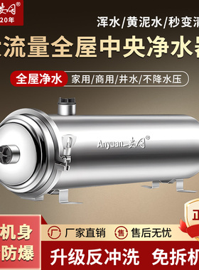 超滤净水器井水黄泥水全屋过滤