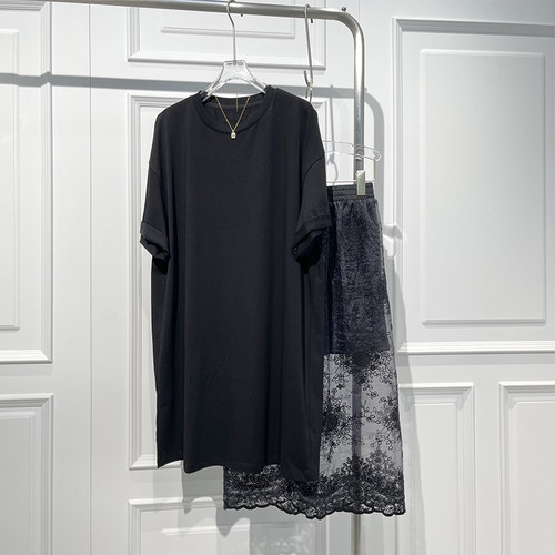 休闲百搭宽松显高显瘦T恤半裙裙