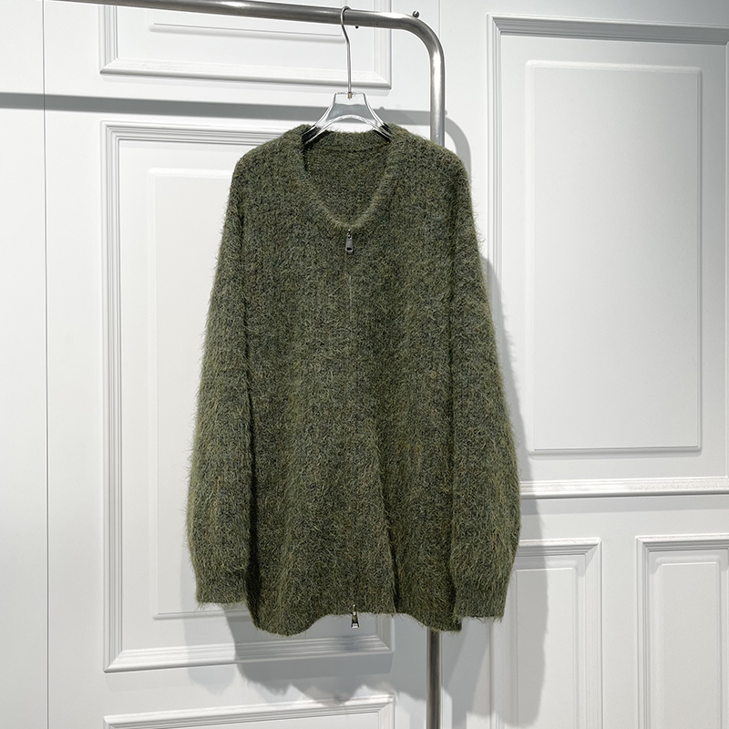 温柔风宽松显瘦减龄柔软毛衣外套