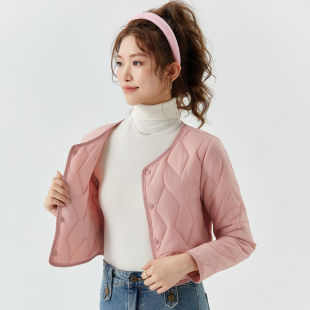 秋冬防寒棉服内胆女轻薄款内搭保暖棉衣贴身外穿小棉袄超短款外套