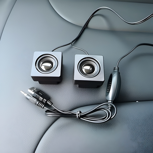 粘贴式深圳3.5音频头塑胶2.0音箱