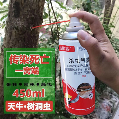 天牛杀虫剂克星树洞虫果树杀钻心虫幼虫树木防虫药蛀虫高效喷虫剂