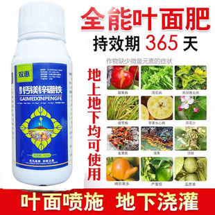 锌硼钾钙镁肥含氨基酸微量元素水溶肥柑橘草莓蔬菜果树通用叶面肥