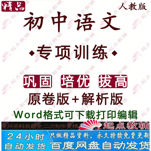 拔高提升初中语文专项电子试卷