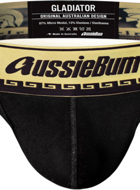 AussieBum 2025新款 男士丁字裤低腰棉前丁后空裤男式丁字内裤T裤