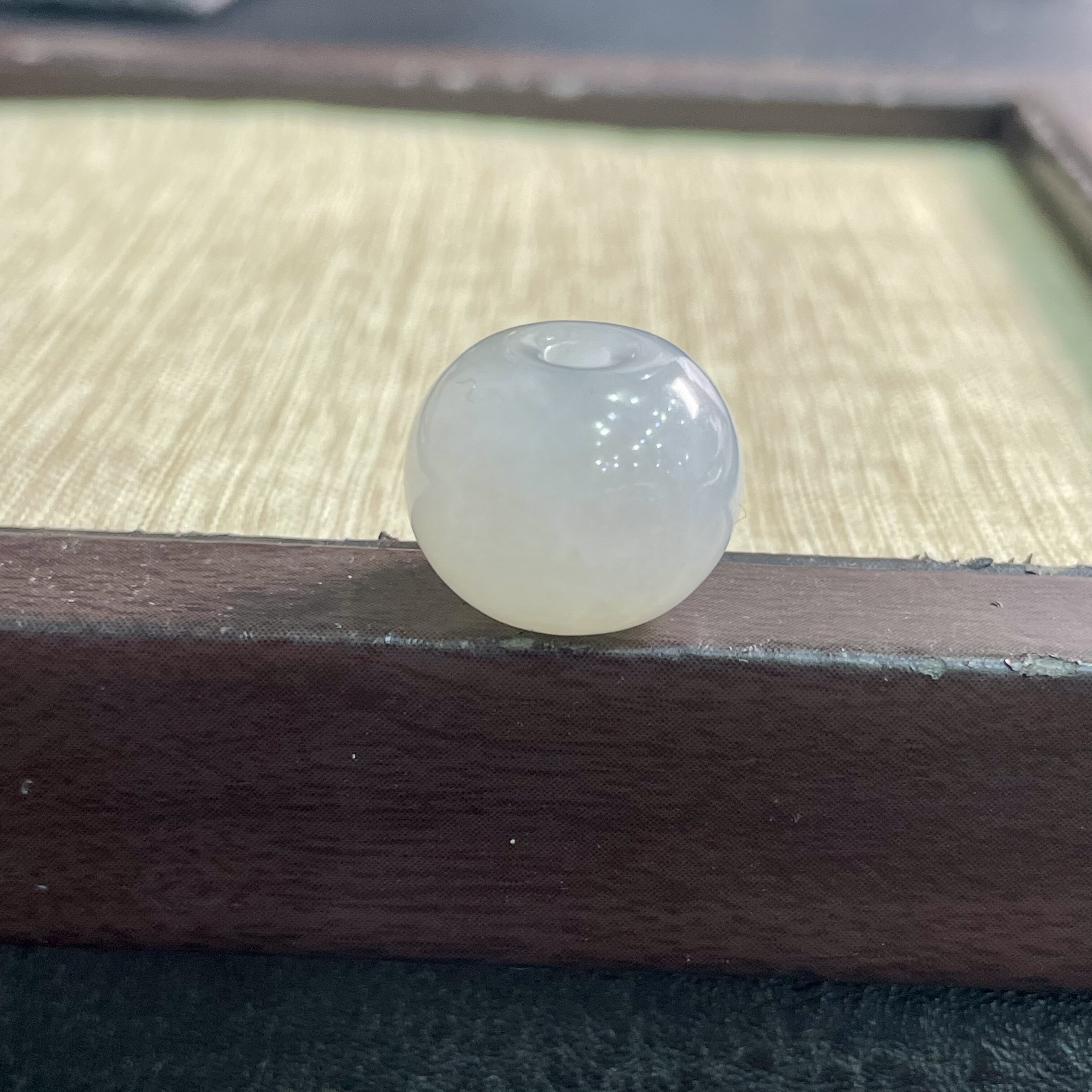 缅甸天然翡翠A货冰细糯种纯底大鼓珠多宝配珠精品玉石裸石珠子