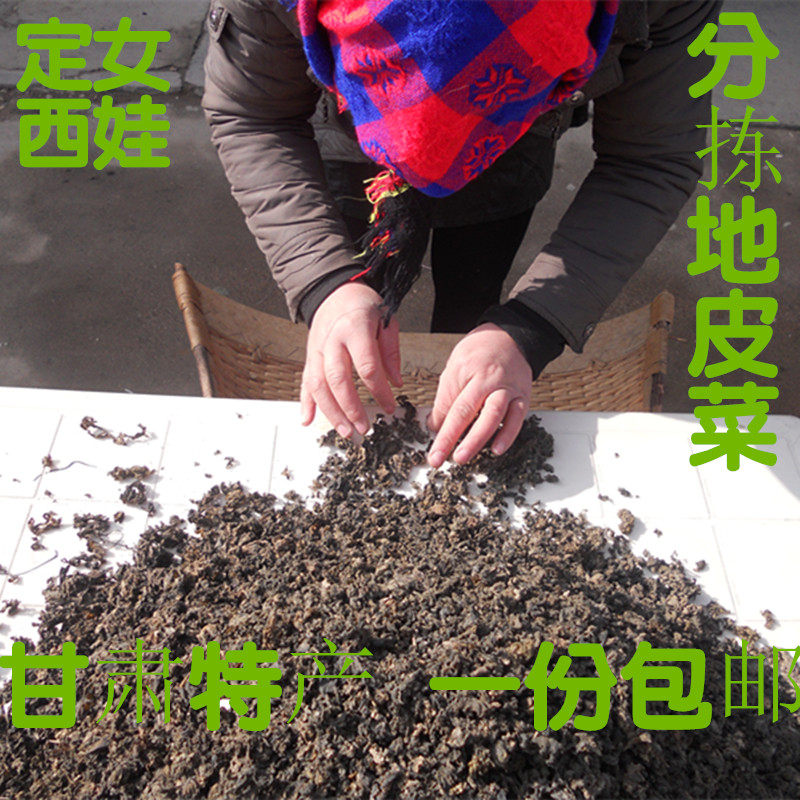 23年甘肃特产非免洗天然野生冬天地软干货原生态木耳野菜地皮菜