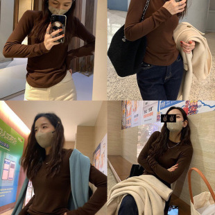 打底BI备小立领打底衫 秋冬拉绒款 保暖不臃肿 2件39元