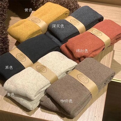 满3双包邮 6色可选！秋冬刚需jk学院百搭过膝加厚毛圈保暖长袜子