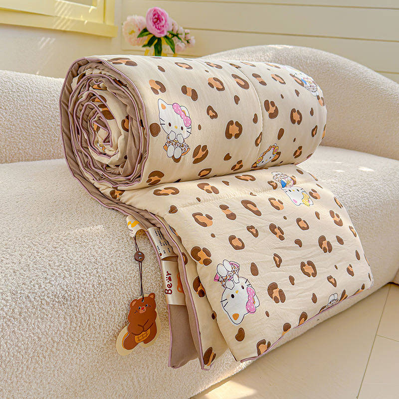 包邮 高品质 A类水洗双层纱夏被少女心夏季空调被双人被芯薄被子