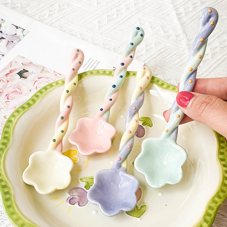 搅拌勺陶瓷家用餐具汤勺咖啡勺