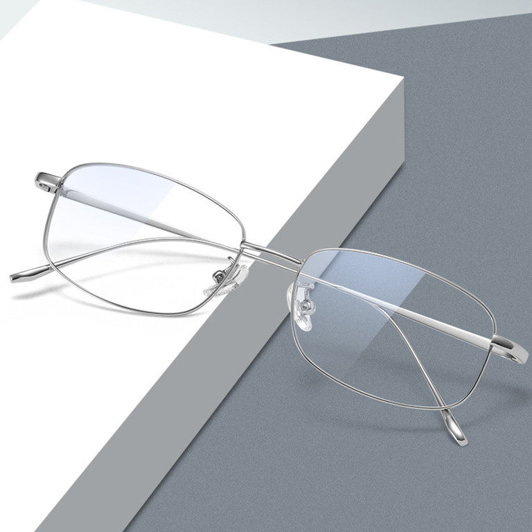 小方框金丝边男女钛全框近视镜框小脸眼镜时尚眼镜框配度数散光轻