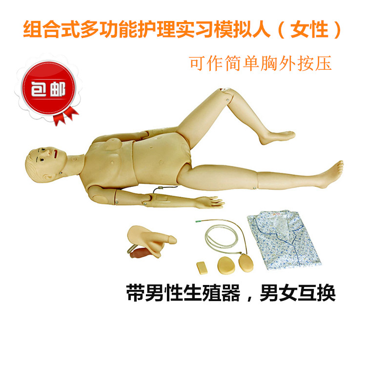 医用护理人模特护士操作训练模拟人美女示教人体模型假人模具