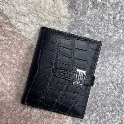 尼罗鳄鱼皮包新款多色短款女钱包