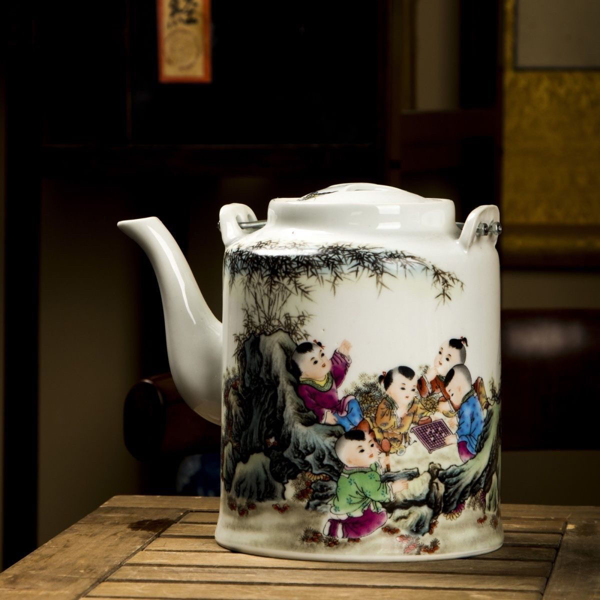 景德镇陶瓷茶壶单壶家用高温防爆热水壶茶水泡茶茶具开水壶