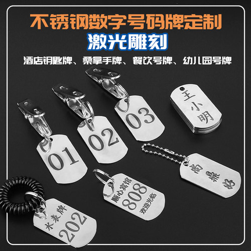 CIPHY不锈钢方牌号码牌