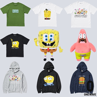 UNIQLO CPFM 海绵宝宝派大星联名情侣连帽卫衣体恤帽子玩偶正品