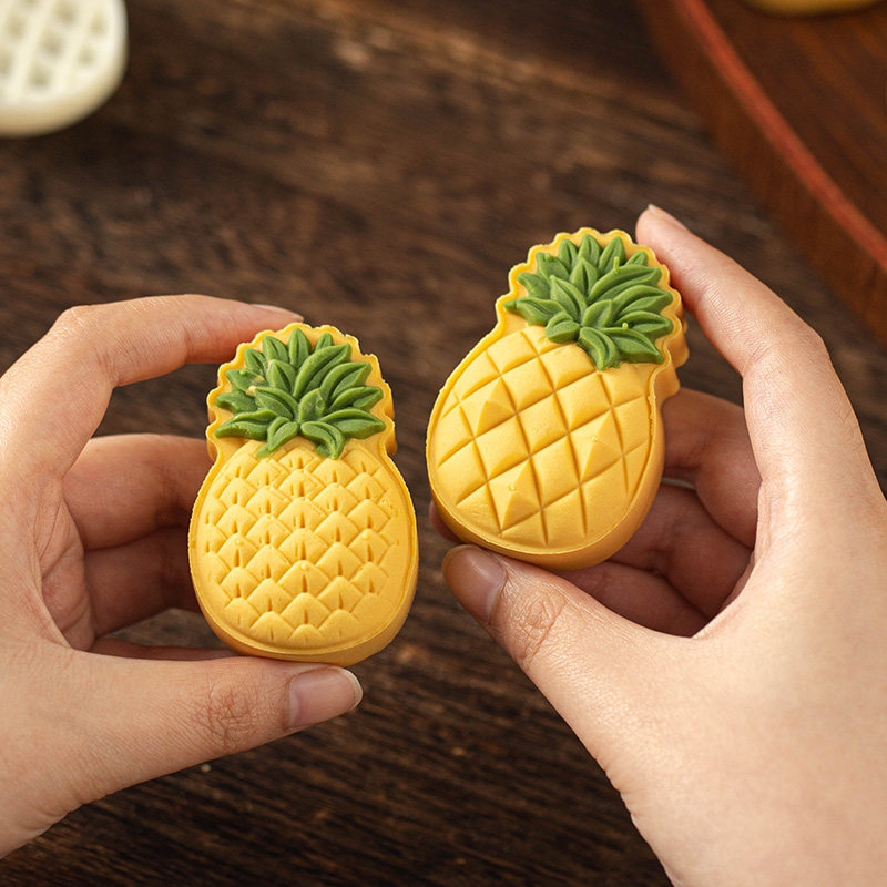 凤梨酥模具菠萝月饼2026新款手压式冰皮广式绿豆糕点家用50克g7磨