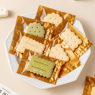 曲奇饼干包装袋雪花酥机封口自密单独立小子的糖果奶枣打包零食品