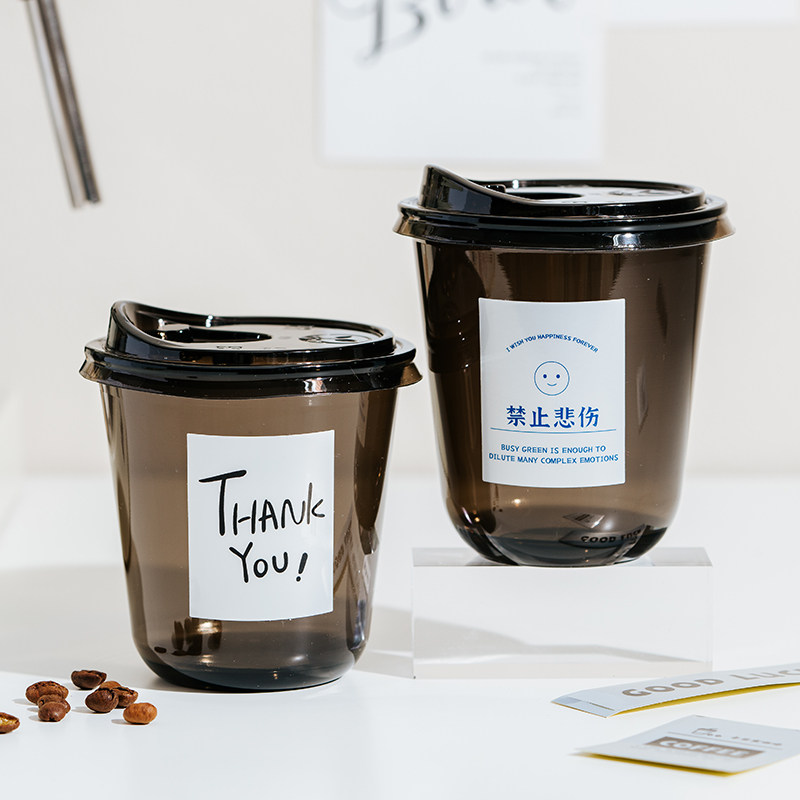 一次性咖啡杯子水杯奶茶店专用