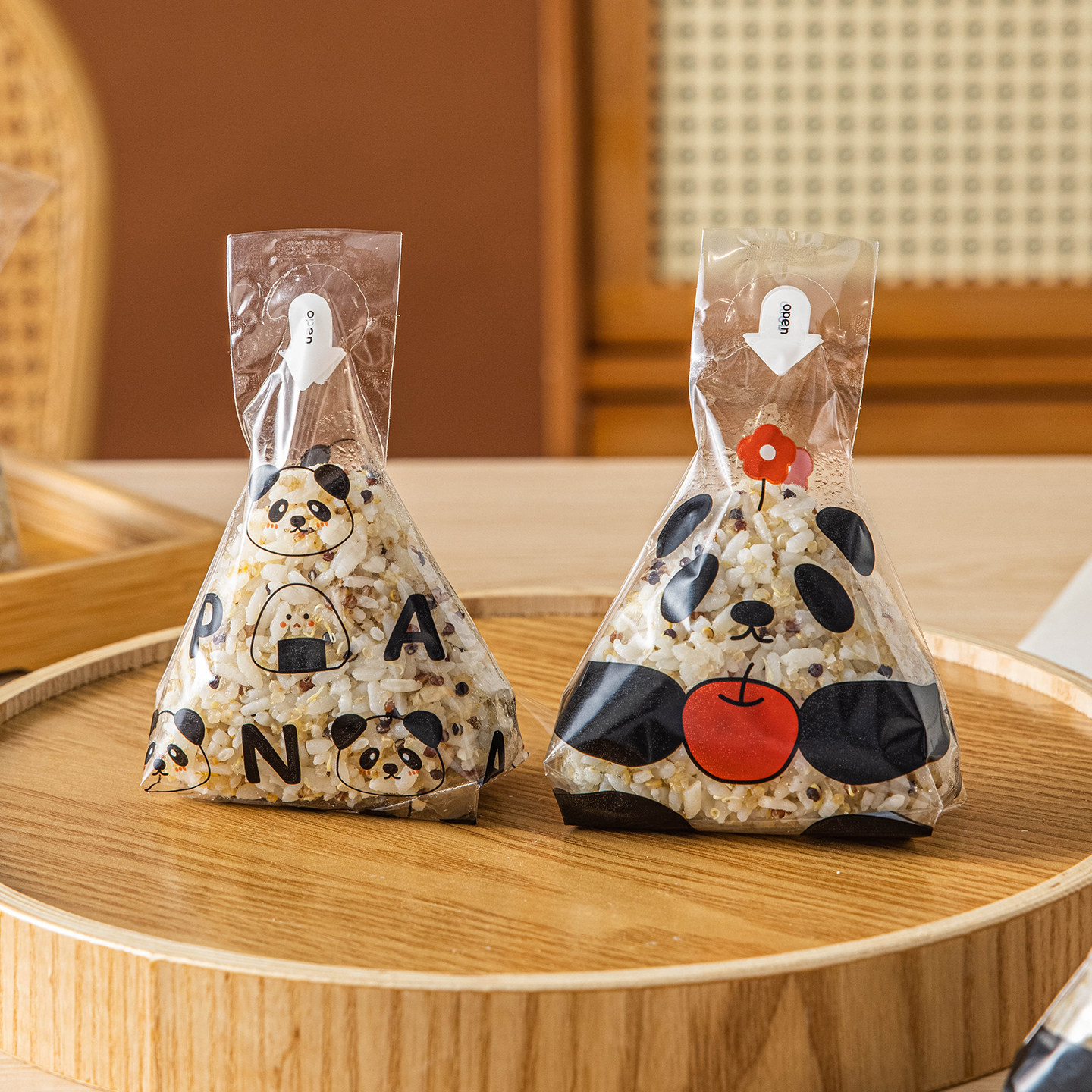 日式三角饭团包装袋专用食品级糯米可微波饭团纸模具打包自制海苔