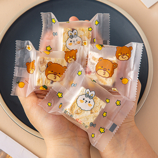 雪花酥包装袋饼干新款纸机封子自牛轧糖果太妃曲奇独立糕的烘焙盒