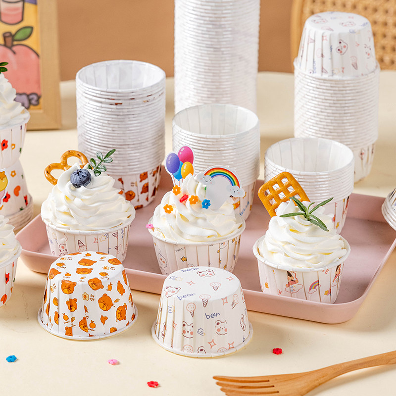 纸杯蛋糕纸杯卷边的杯子纸托烤箱专用模具包装盒马芬卡通烘焙麦芬
