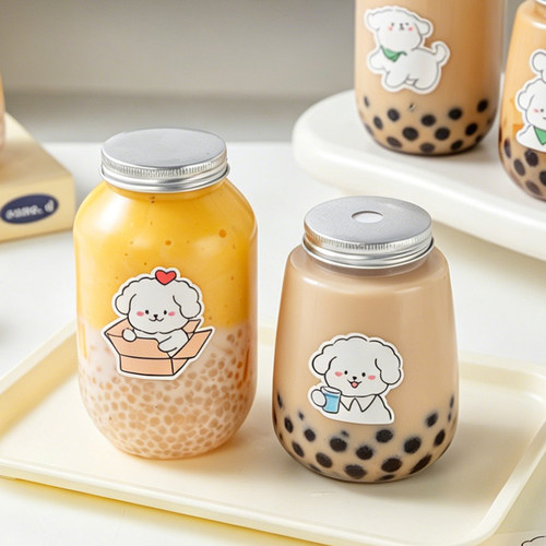 耐高温奶茶瓶杨枝甘露水果茶pp一次性杯冷饮加厚带盖食品级店专用