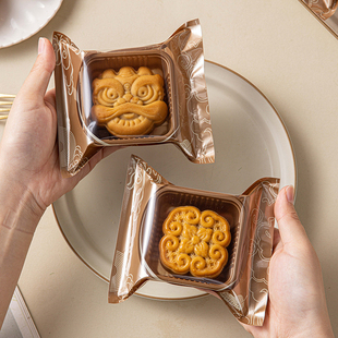 2026新款月饼包装袋机封带底托礼盒独立个50g克75广式流心高档100