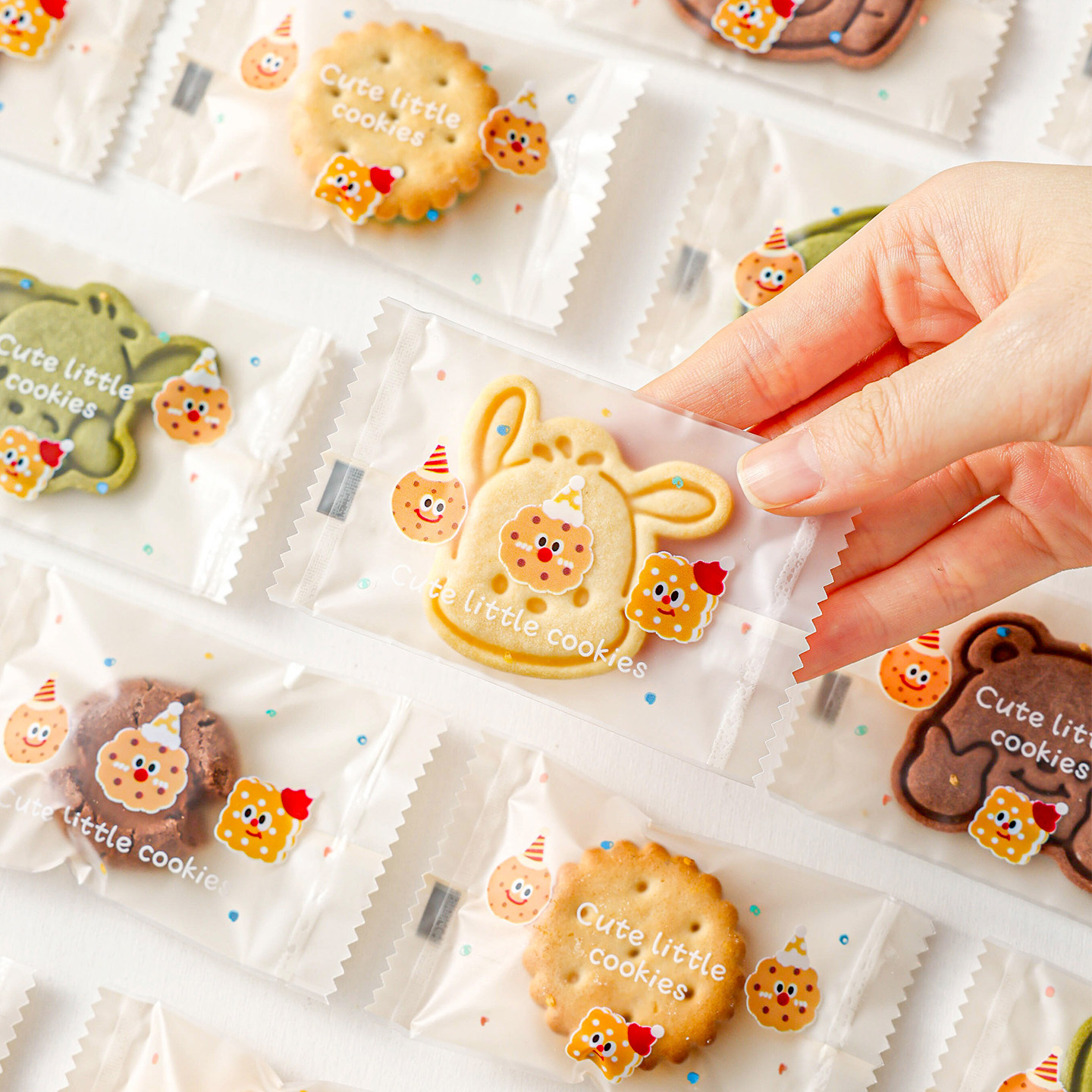 曲奇饼干包装袋机封口自密单独小雪花酥子的糖果蔓越莓盒烘焙打包