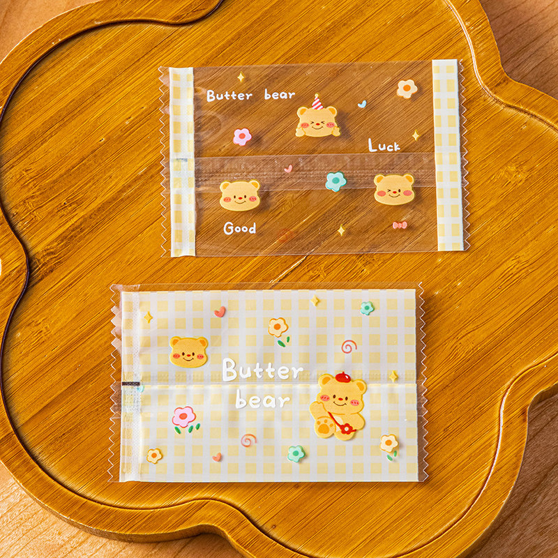 雪花酥包装袋饼干机封口自密曲奇单独立小子的糖果烘焙打包零食品