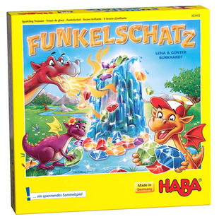 HABA锻炼5岁儿童快速反应早教益智桌游恐龙宝石303402 303586