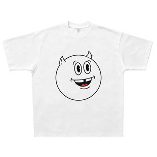 Hell Bound卡通笑脸 Vince Staples 美式复古纯棉T恤宽松休闲短袖