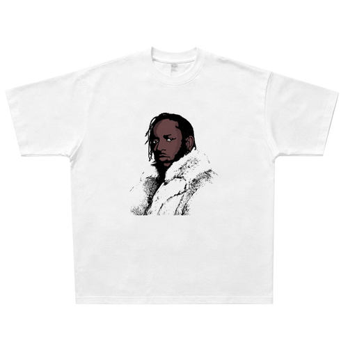 Kendrick Lamar 拉马尔 美式复古纯棉T恤vintage宽松说唱Rap短袖